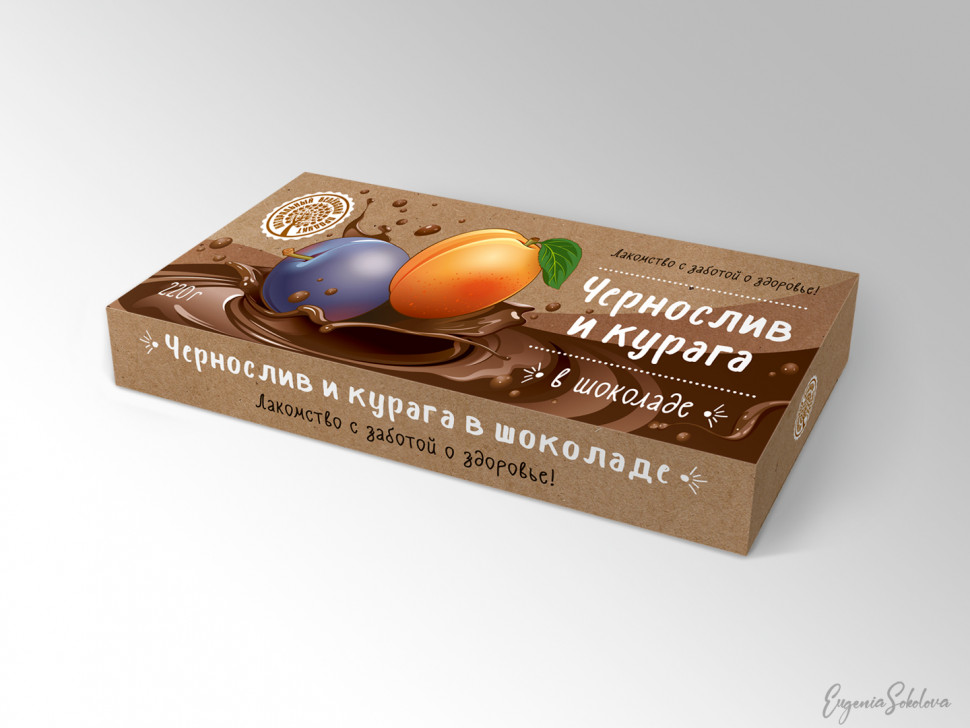  Чернослив и курага в шоколаде, 220г в Тюмени