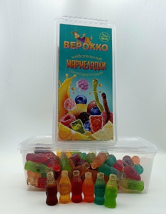 Жевательный мармелад Бутылочки МИКС, 250г      в Тюмени