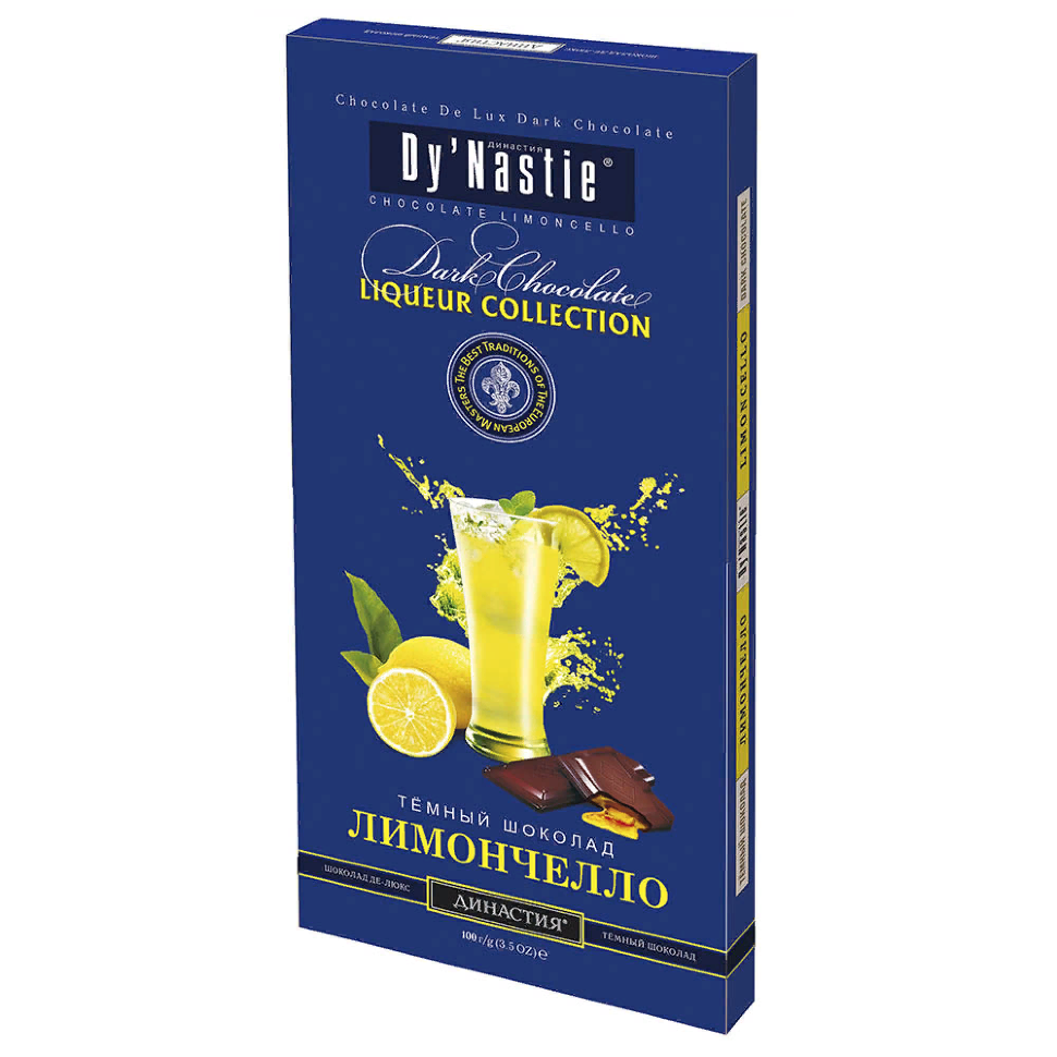  Династия Шоколад "Лимончело", (блок 10шт по 100г) в Тюмени