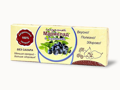  Мармелад натуральный "Черника" 140г в Тюмени