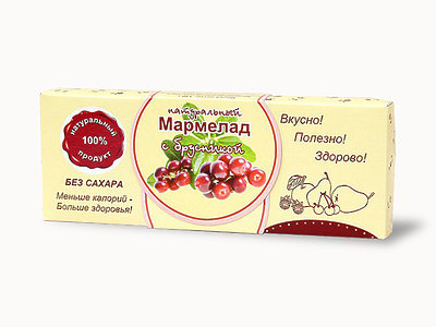  Мармелад натуральный "Брусника" 140г в Тюмени