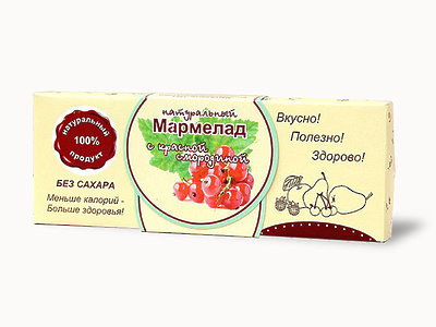  Мармелад натуральный "Красная смородина" 140г в Тюмени