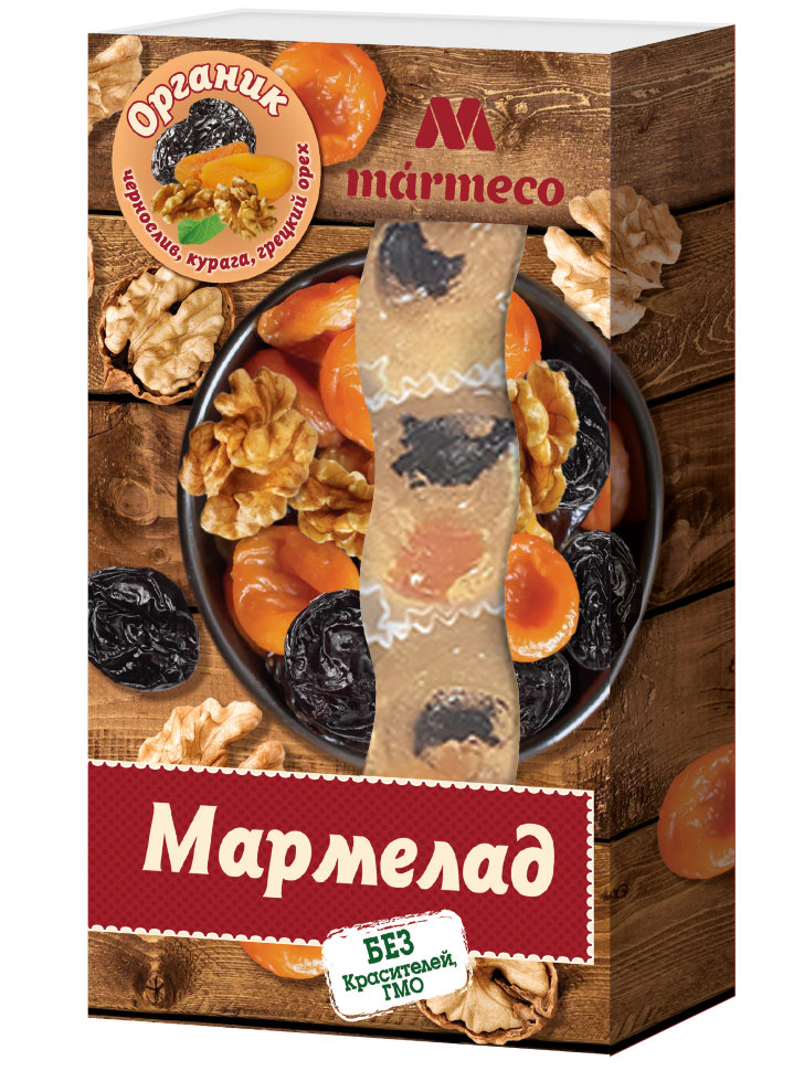  Мармелад "Органик"  Курага, Чернослив, грецкий орех, 180г  в Тюмени